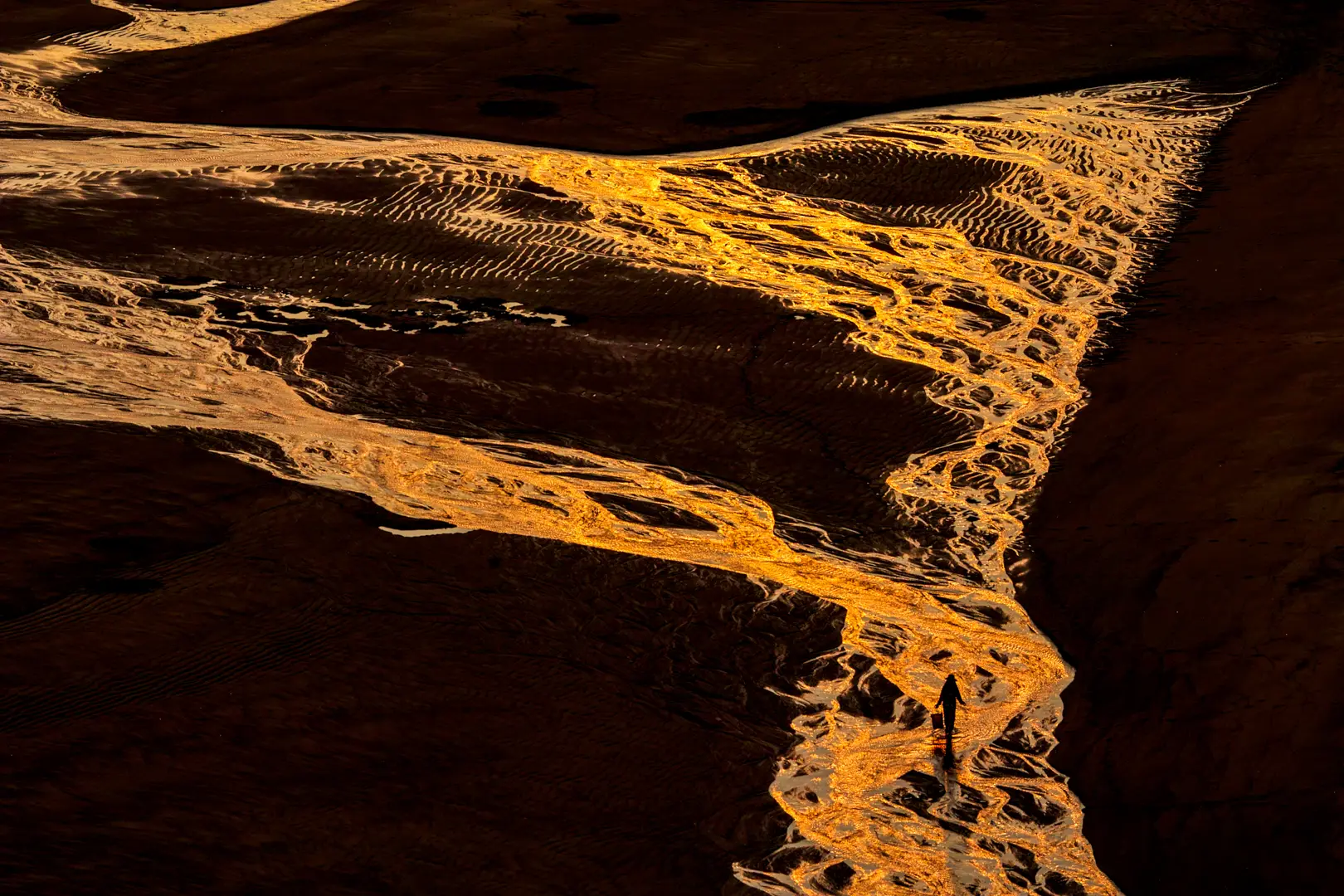 Tidal Flats — abstract patterns and reflections